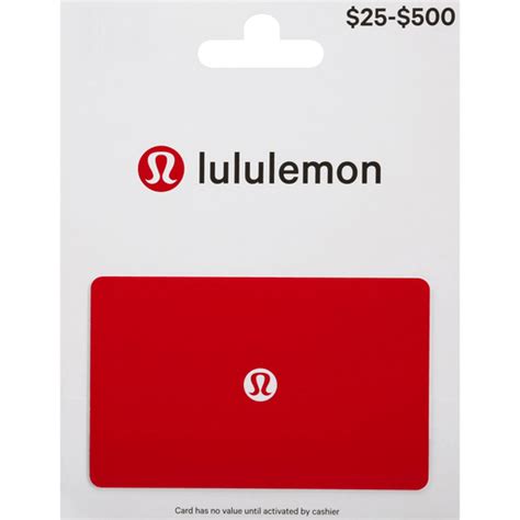 lululemon athletica gift card online.